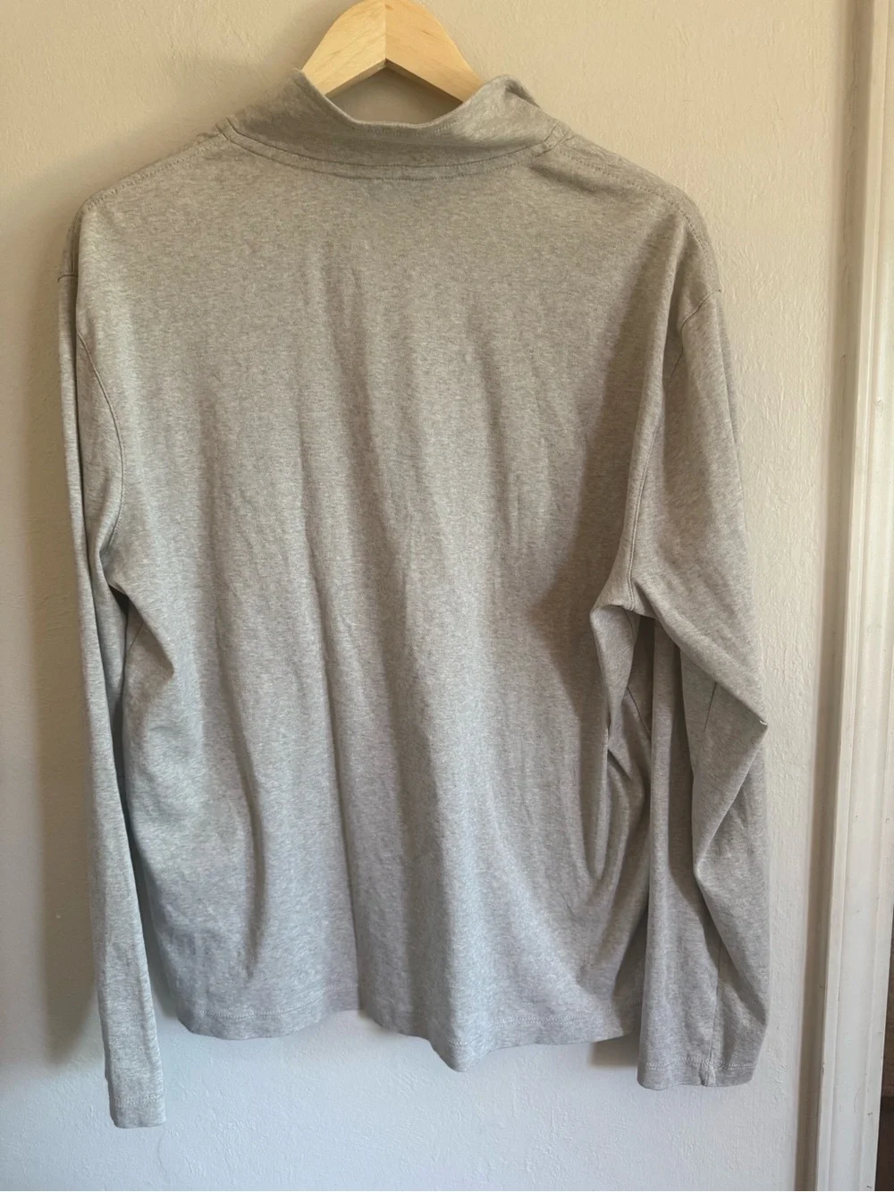 Banana Republic Men's Gray Quarter Zip Pullover Sweater Knit size L